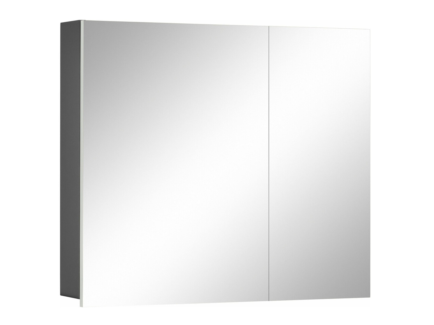 Kupaonski ormarić s ogledalom Soncamu 104 (Bijela + Antracit)