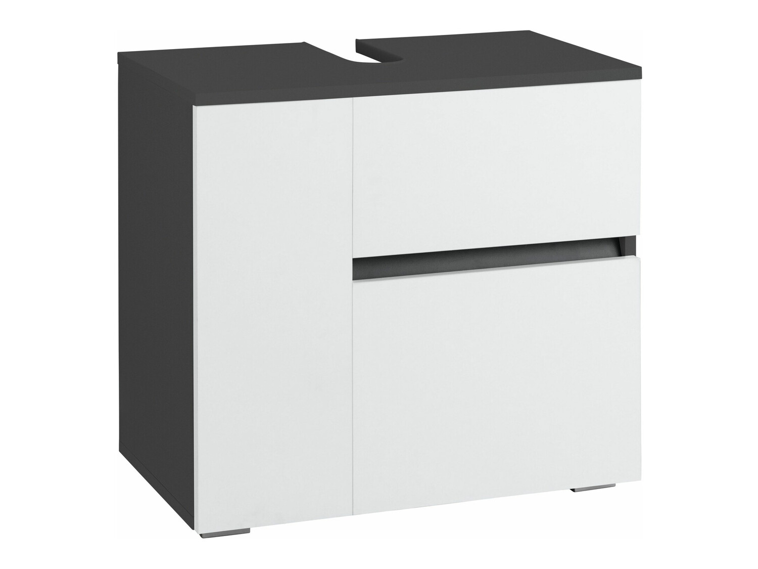 Samostojeći kupaonski ormarić za umivaonik Soncamu 108 (Bijela + Antracit)