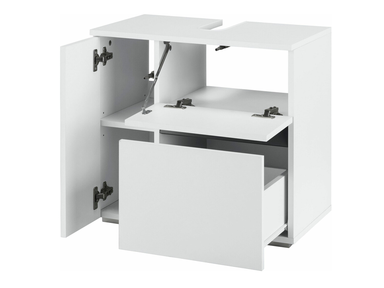 Samostojeći kupaonski ormarić za umivaonik Soncamu 108 (Bijela)