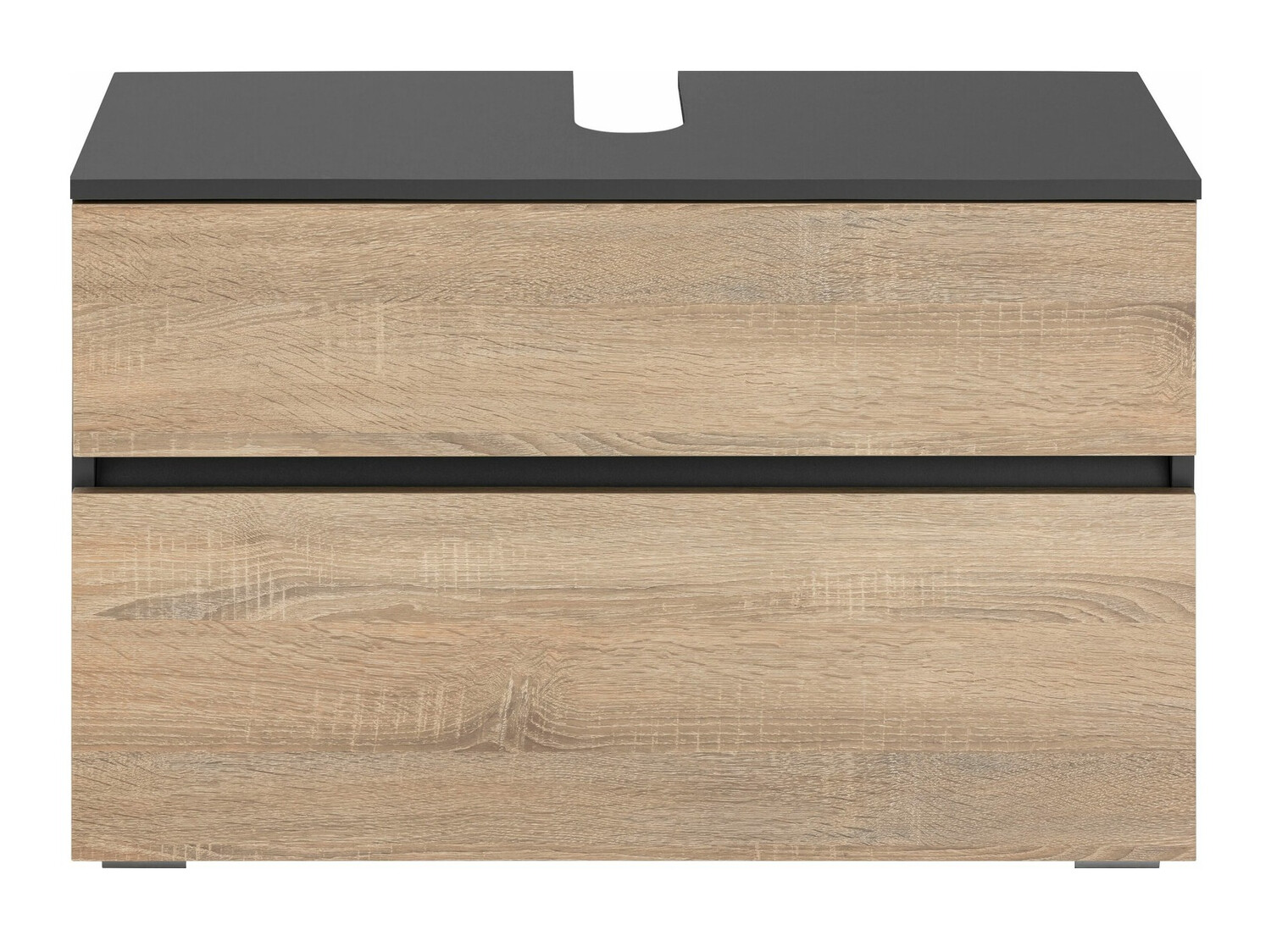 Samostojeći kupaonski ormarić za umivaonik Soncamu 109 (Antracit + Hrast)