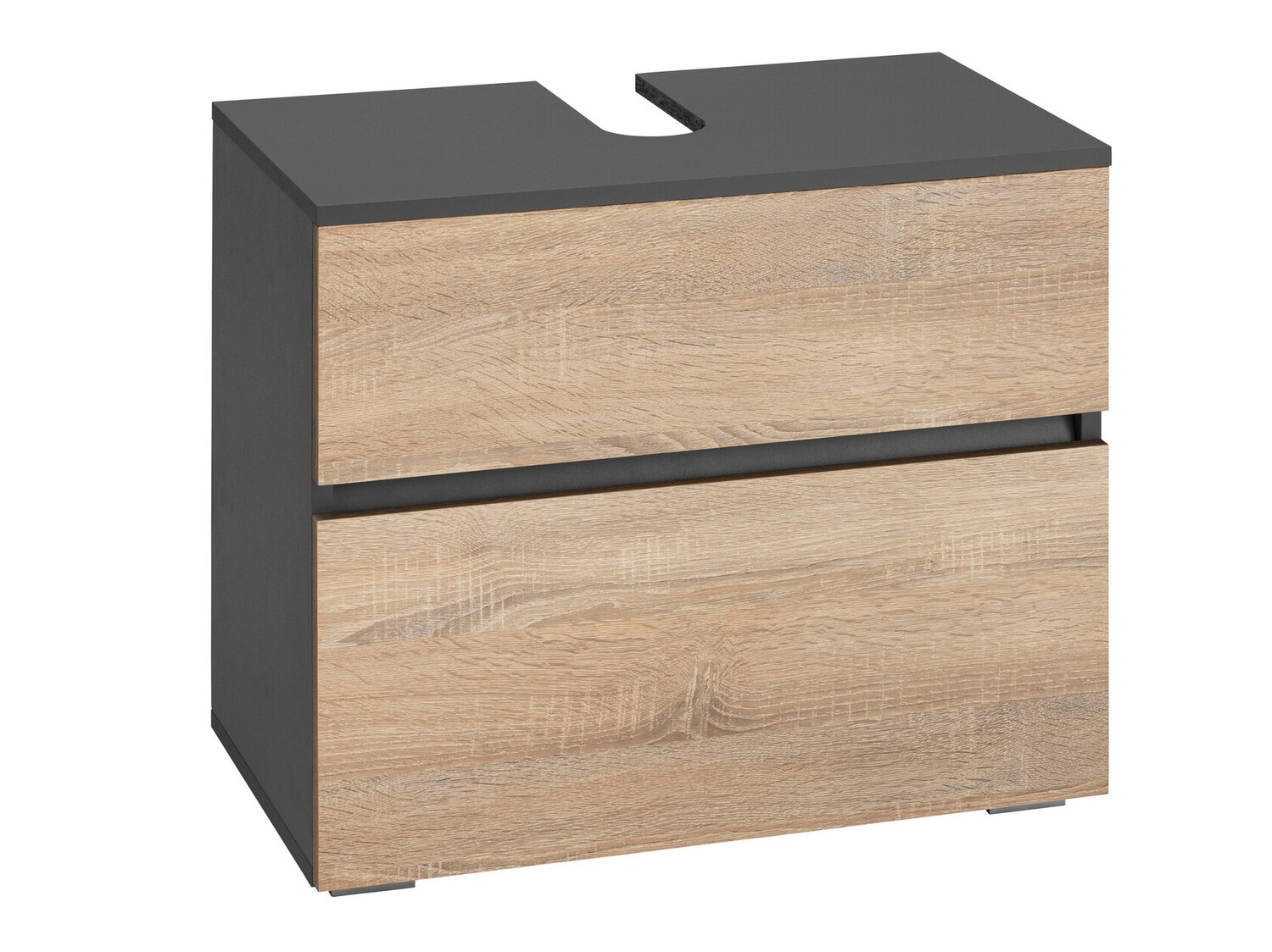 Samostojeći kupaonski ormarić za umivaonik Soncamu 110 (Antracit + Hrast)