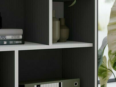 Set polica Fivcalu 104 (Bijela + Grafit)