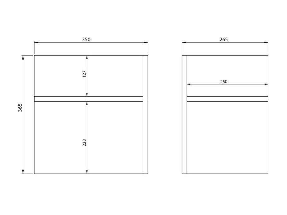 Set polica Fivcalu 106 (Bijela + Grafit)