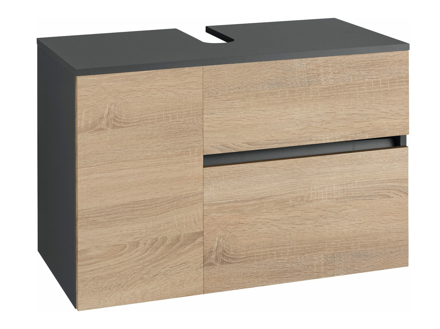 Zidni ormarić za umivaonik Soncamu 107 (Antracit + Hrast)