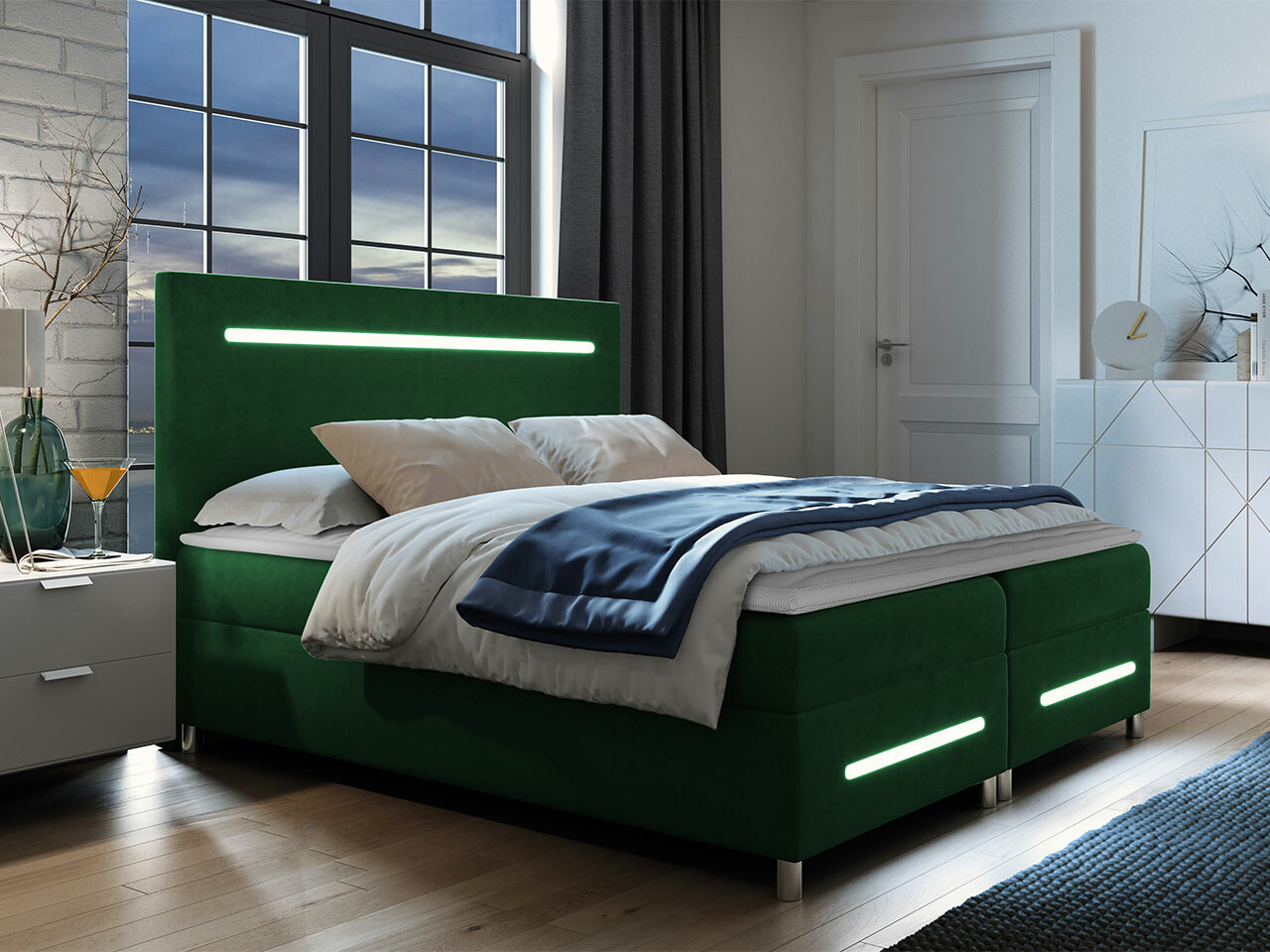 Boxspring krevet Baltimore 174 (Fresh 13)