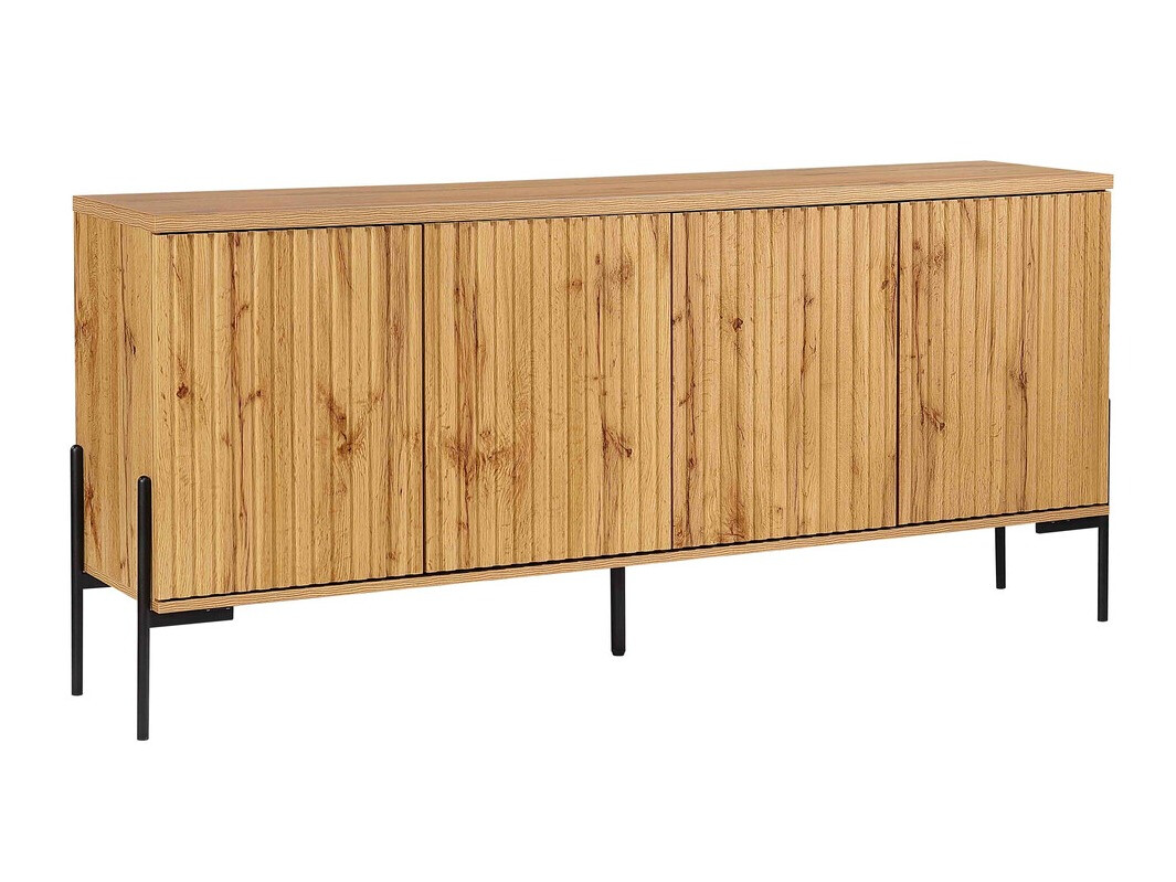 Ormarić Denton 977 (Crna + Hrast Wotan)