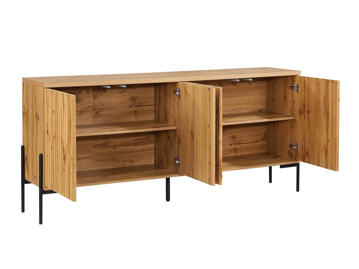 Ormarić Denton 977 (Crna + Hrast Wotan)