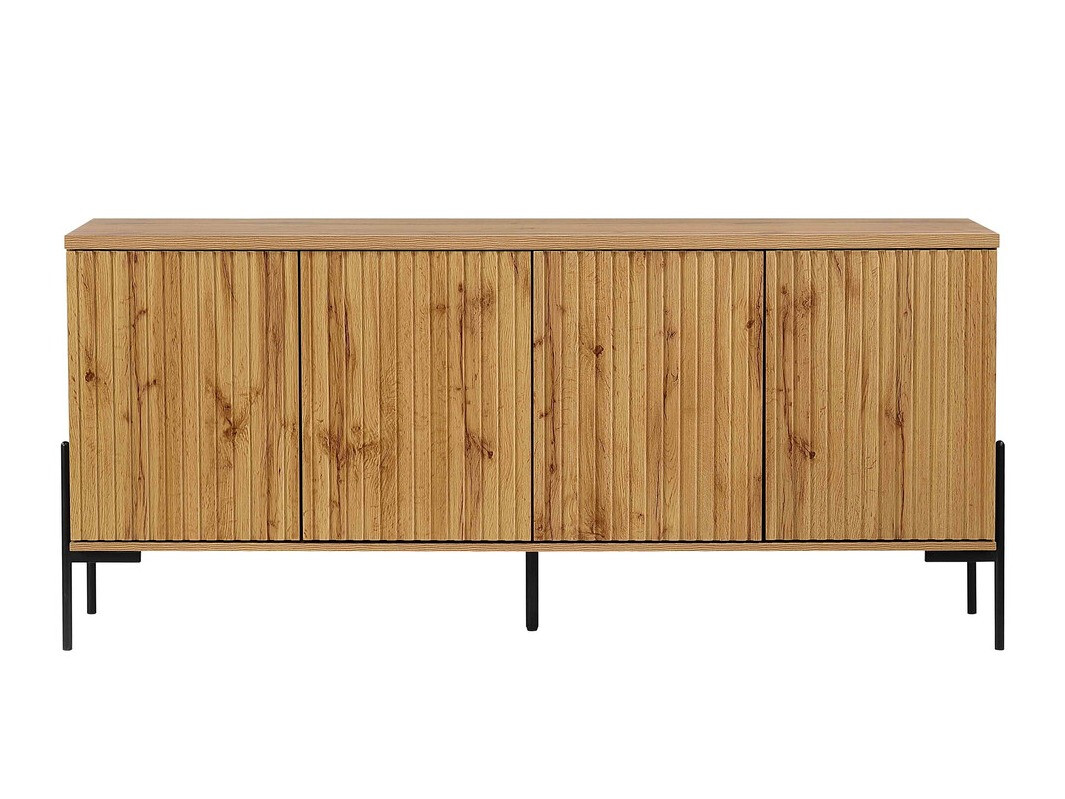 Ormarić Denton 977 (Crna + Hrast Wotan)