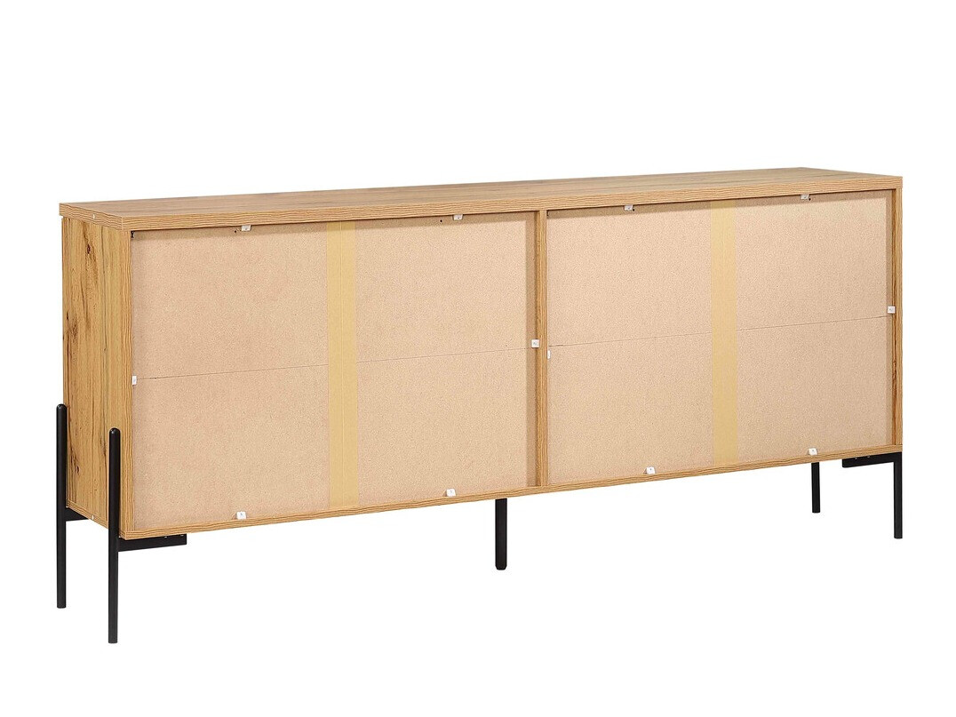 Ormarić Denton 977 (Crna + Hrast Wotan)