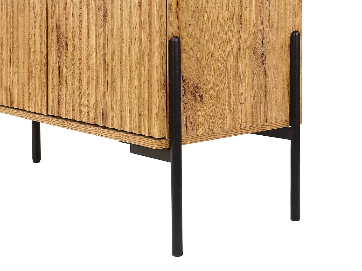 Ormarić Denton 977 (Crna + Hrast Wotan)