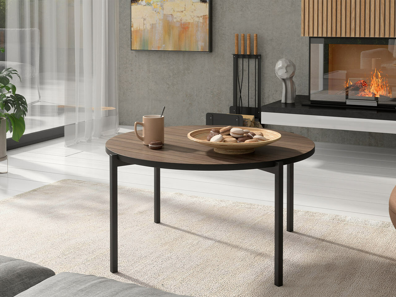 Stolić za kavu Providence 180 (Smeđa + Crna)