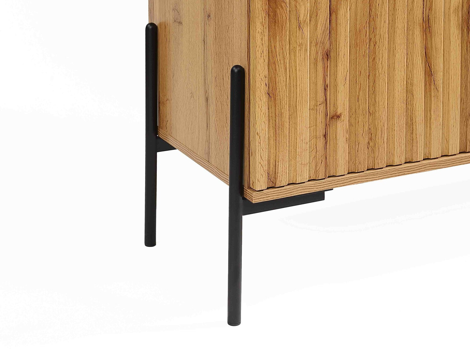 Ormarić Denton 1022 (Crna + Hrast Wotan)