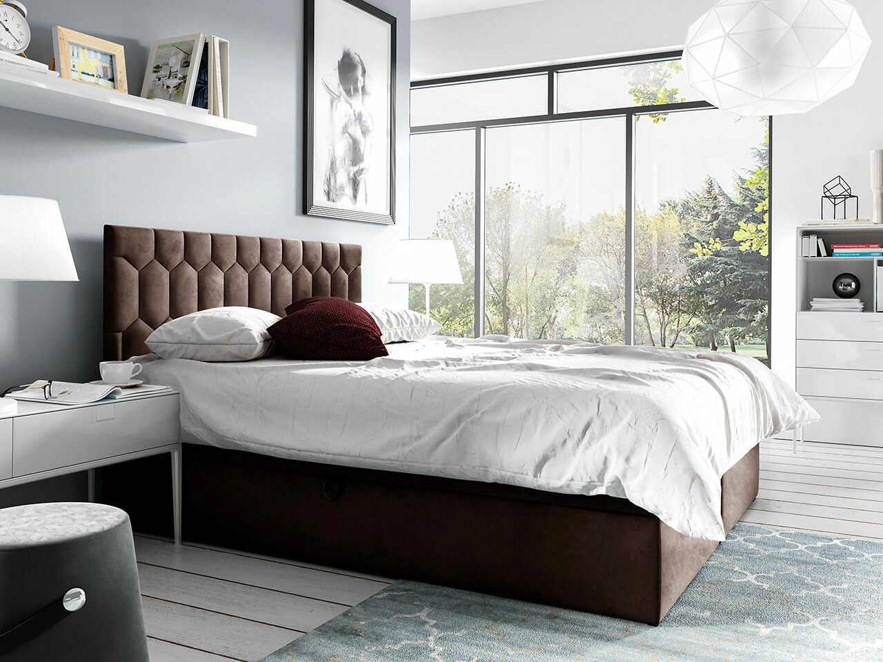 Boxspring krevet Pons III (Fresh 4)