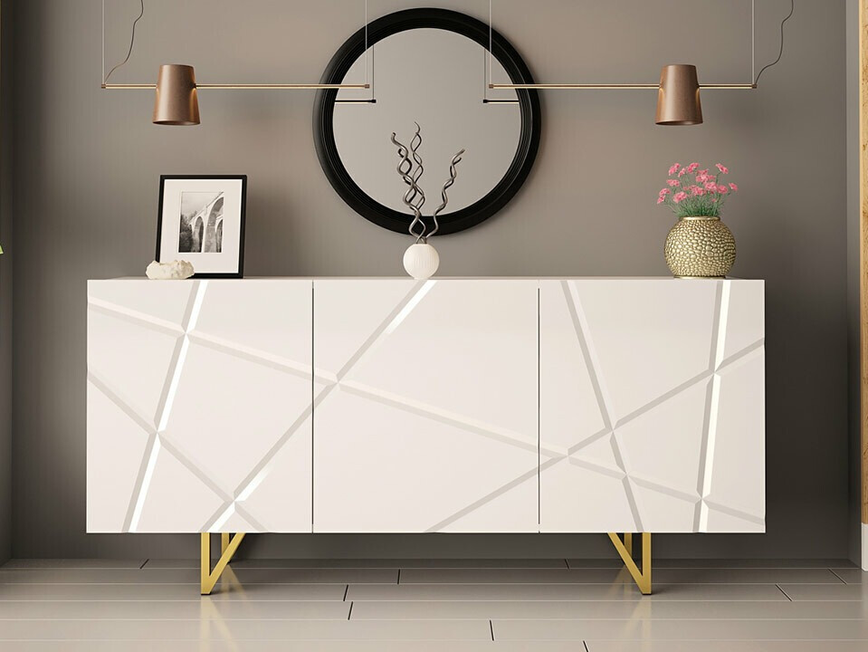 Ormarić Audis (Bijela + Sjajno bijela)