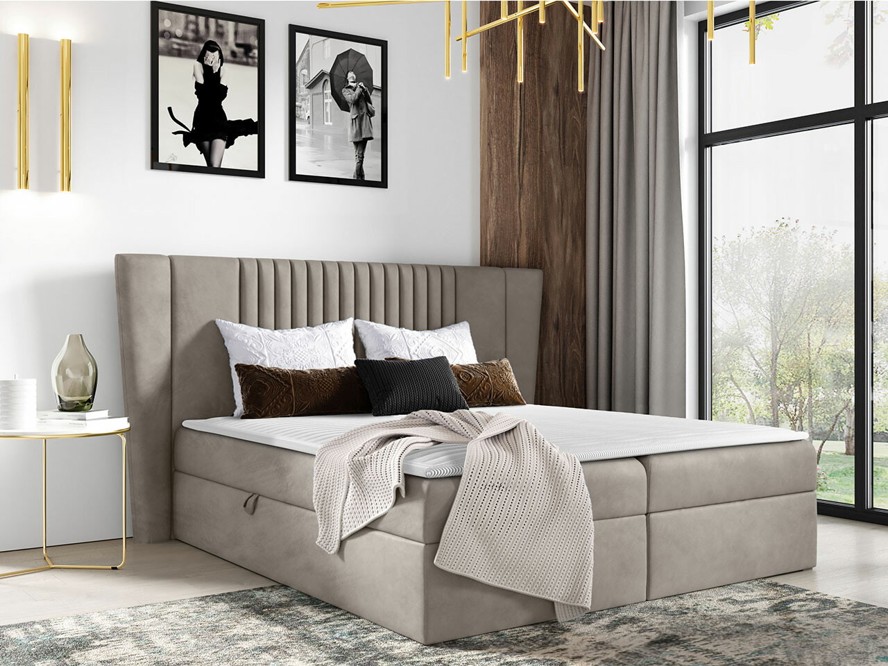 Boxspring krevet Fenestra (Magic Velvet 2209)