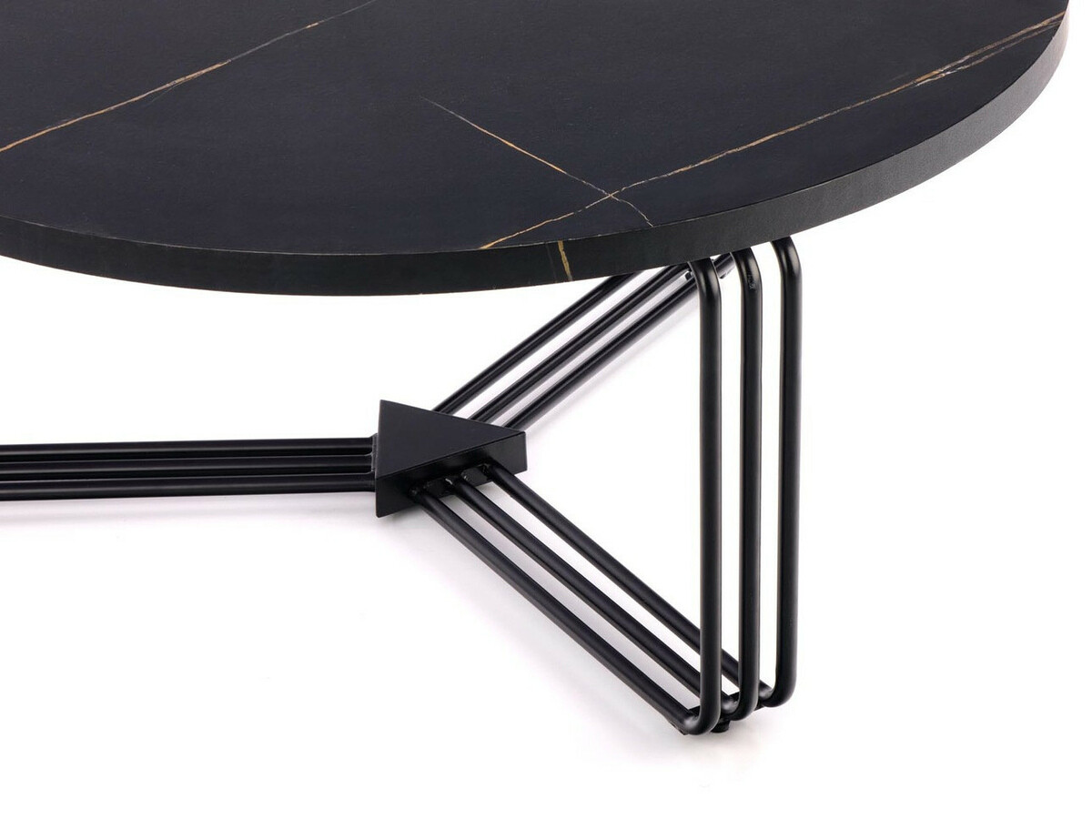 Stolić za kavu Houston 1275 (Crni mramor + Crna)