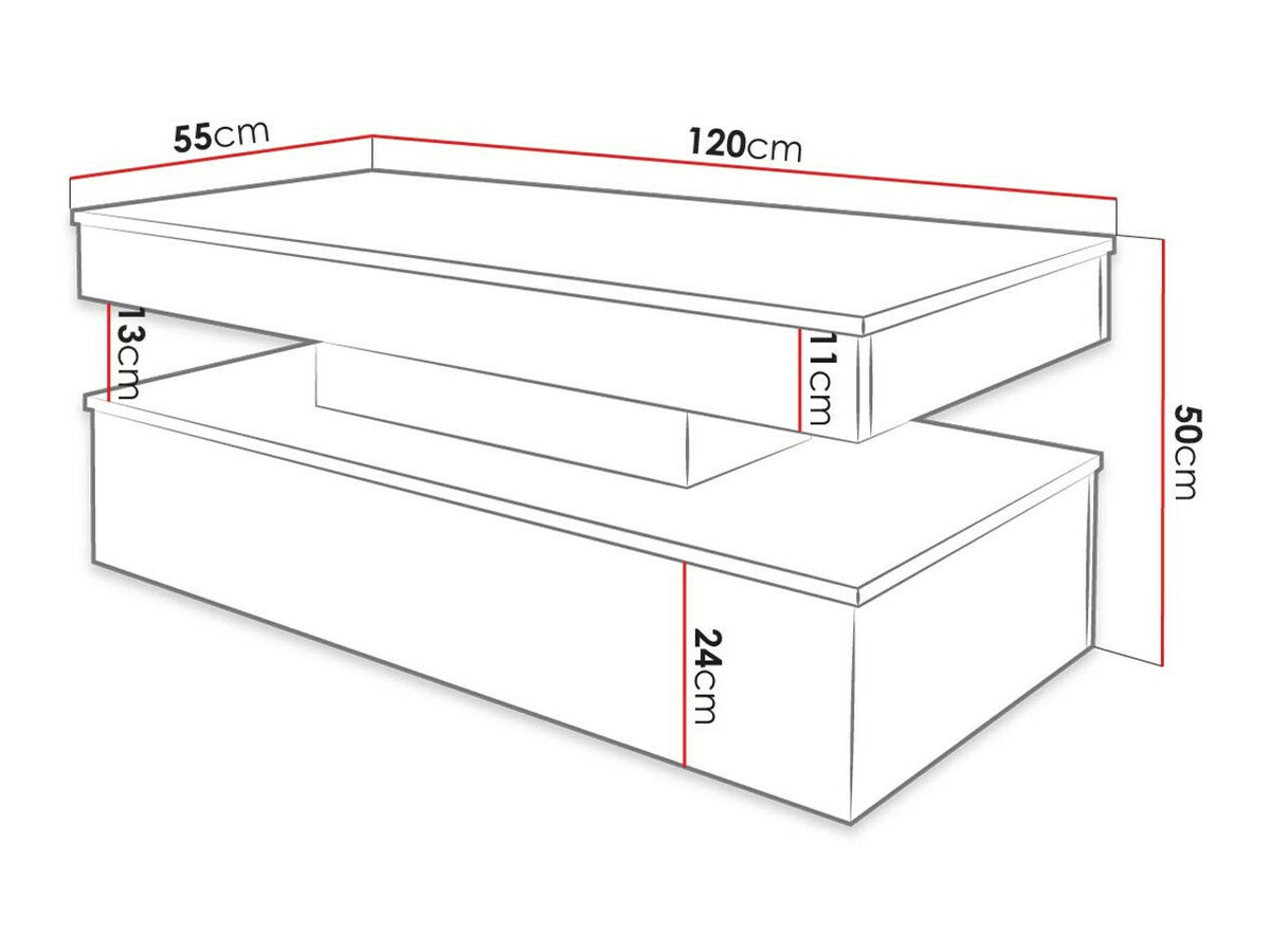 Stolić za kavu Monfero (Crna + Sjajno crna)