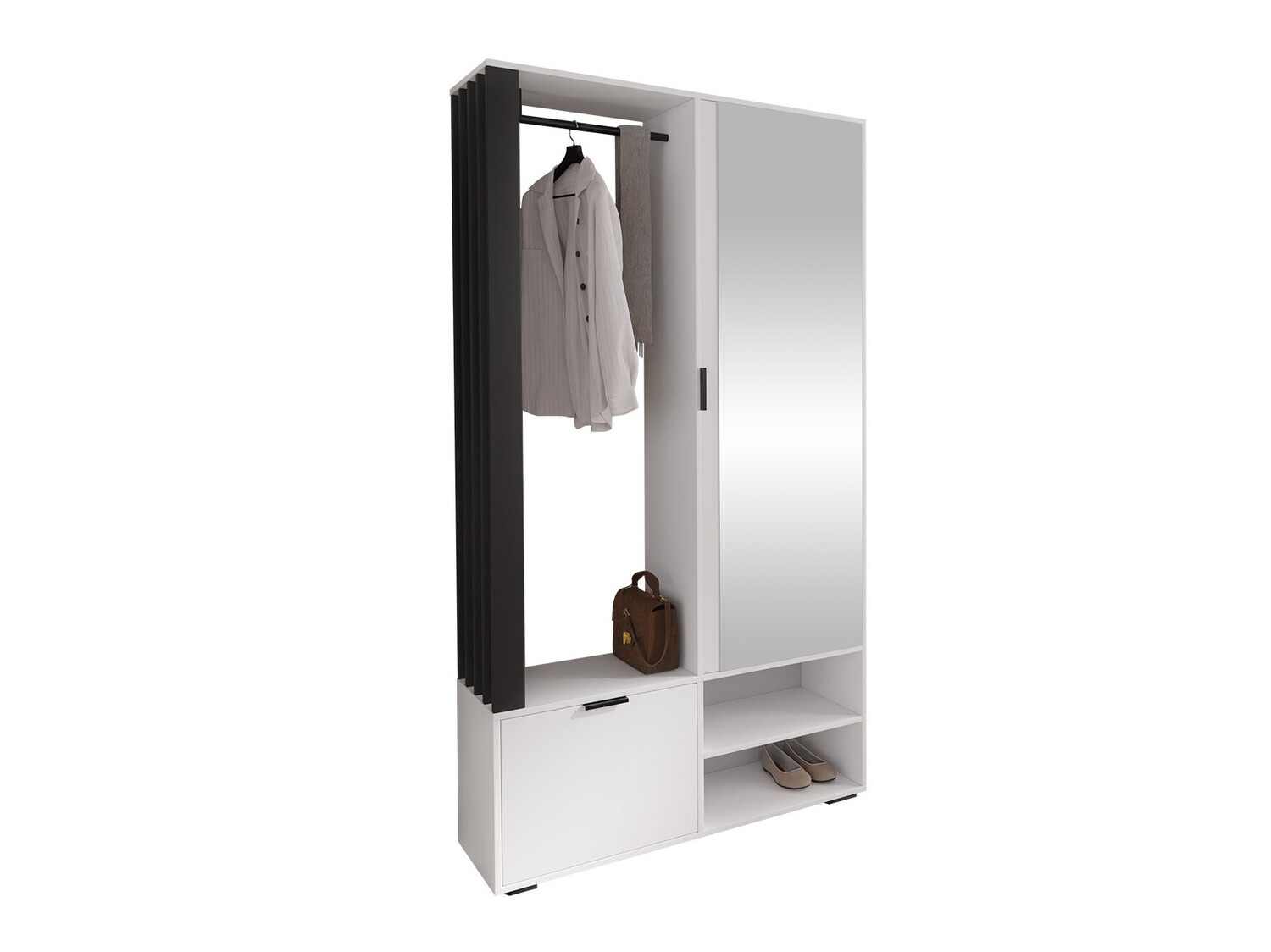 Set za hodnik Vinea (Bijela + Crna)