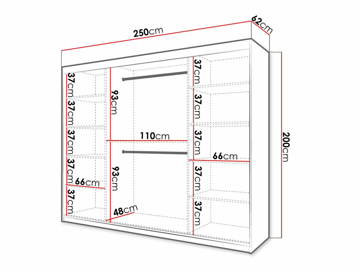 Ormar Elblaru 102 (Crna)