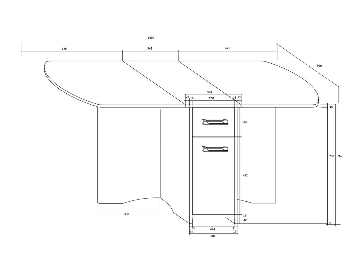 Sklopivi stol Gilroy 105 (Sonoma hrast)
