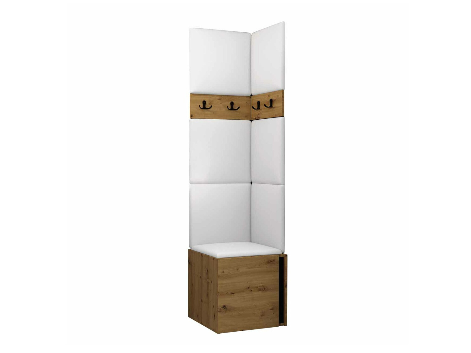 Set za hodnik Hartford 347 (Artisan hrast + Crna)