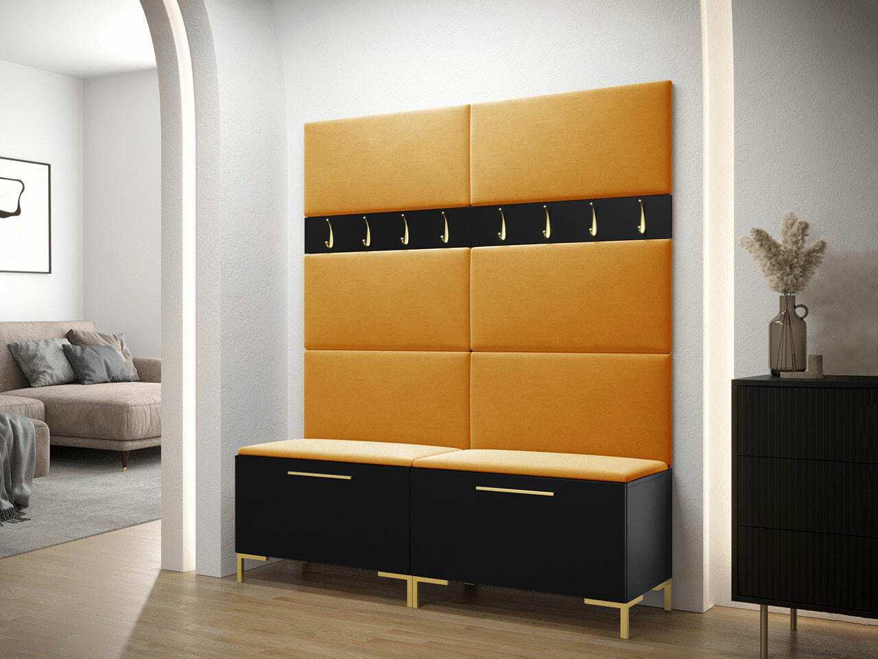 Set za hodnik Nomal II (Crna)