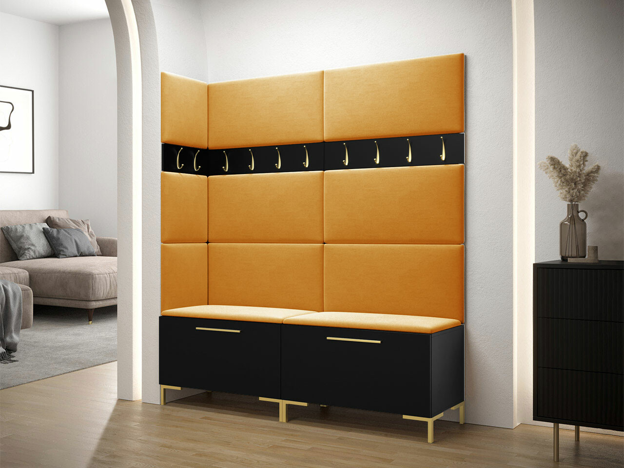 Set za hodnik Nomal V (Crna)