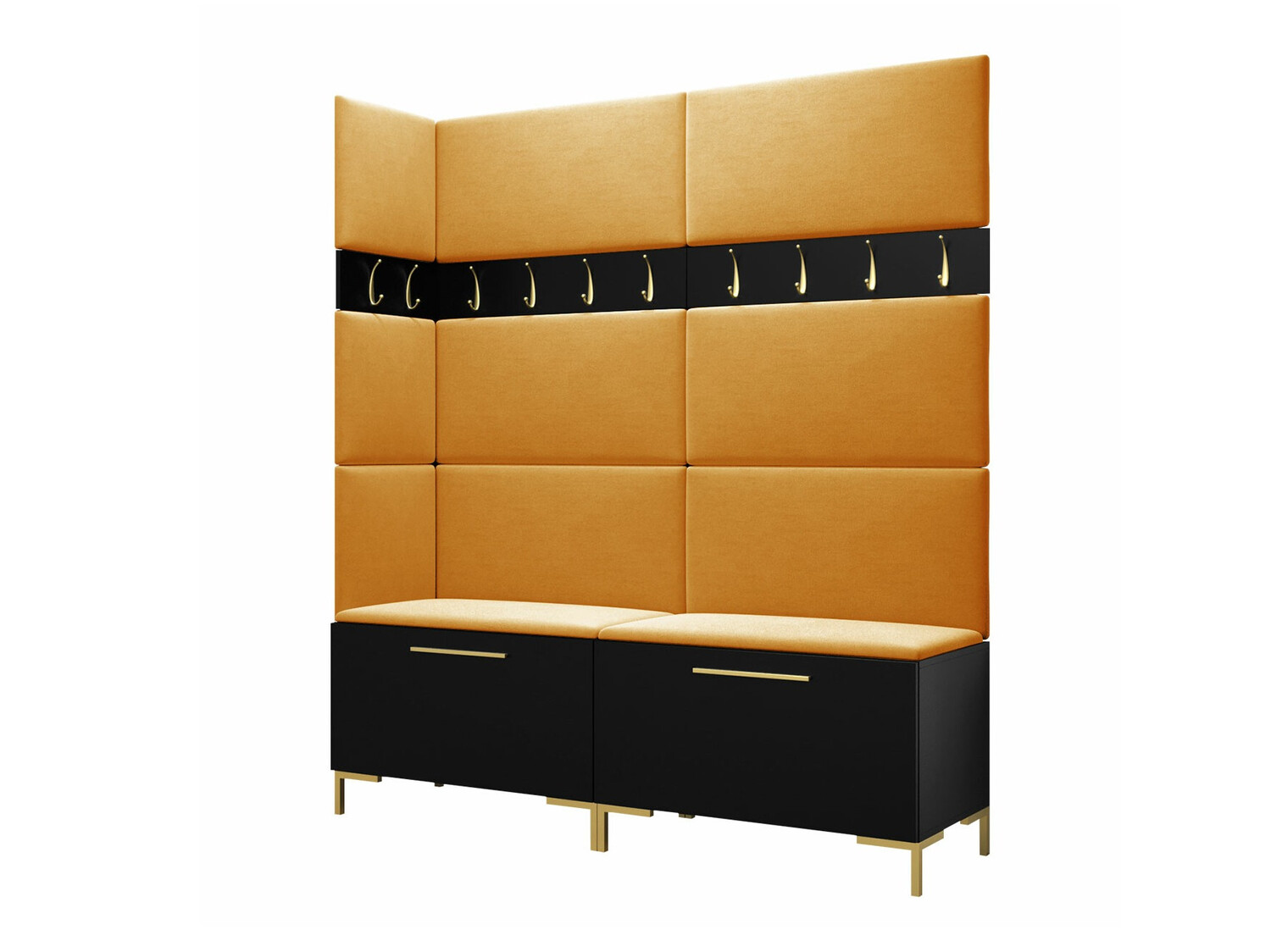 Set za hodnik Tivsoa 104 (Crna)