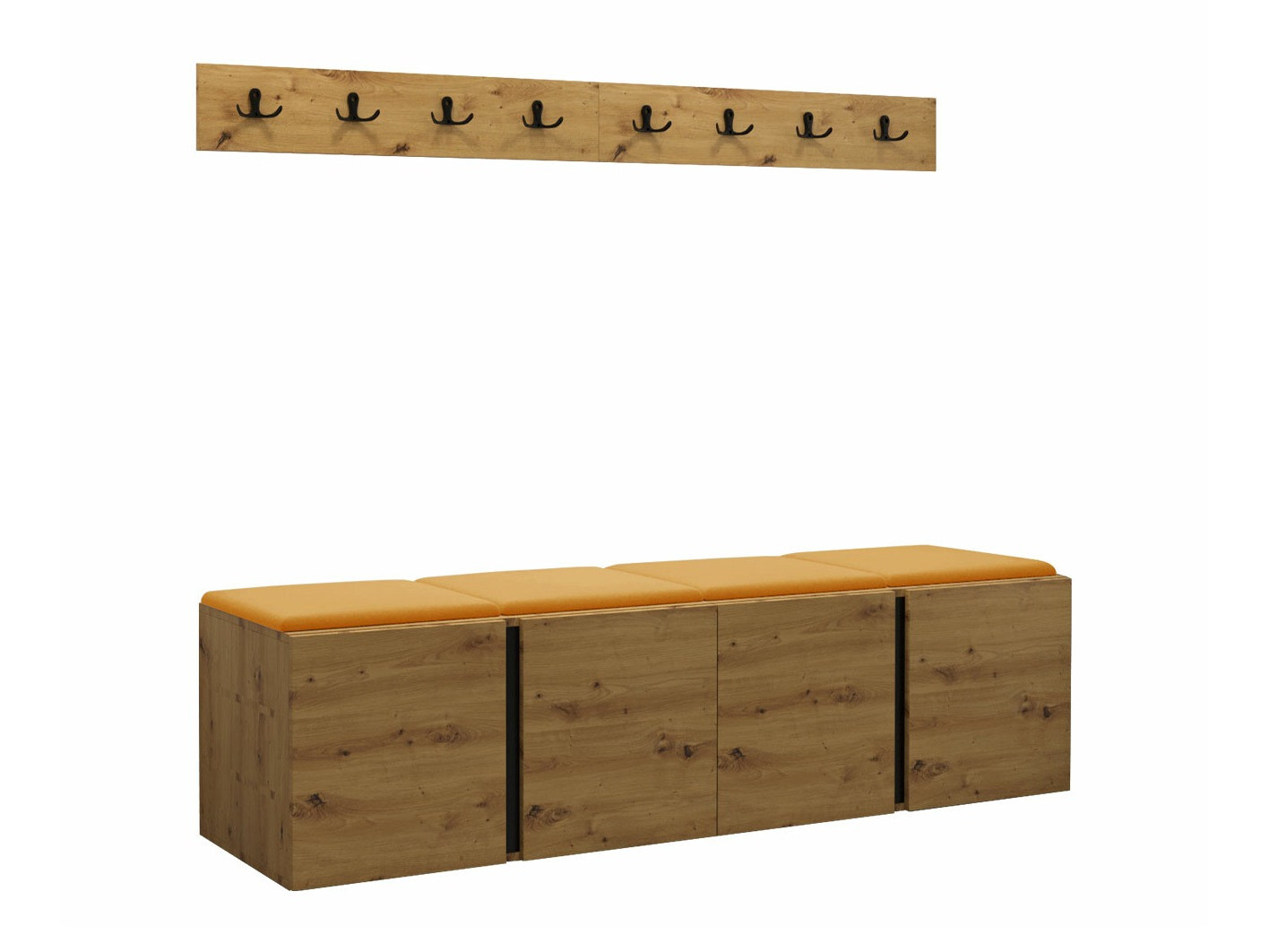 Set za hodnik Pinis VII (Hrast Artisan)