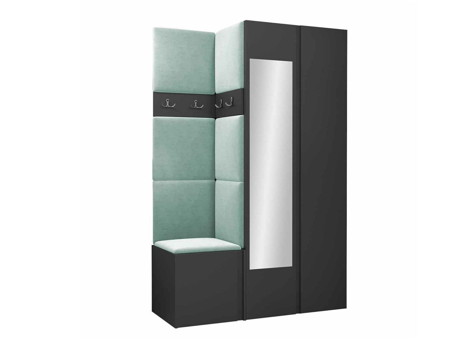 Set za hodnik Pinis XXVI (Grafit)