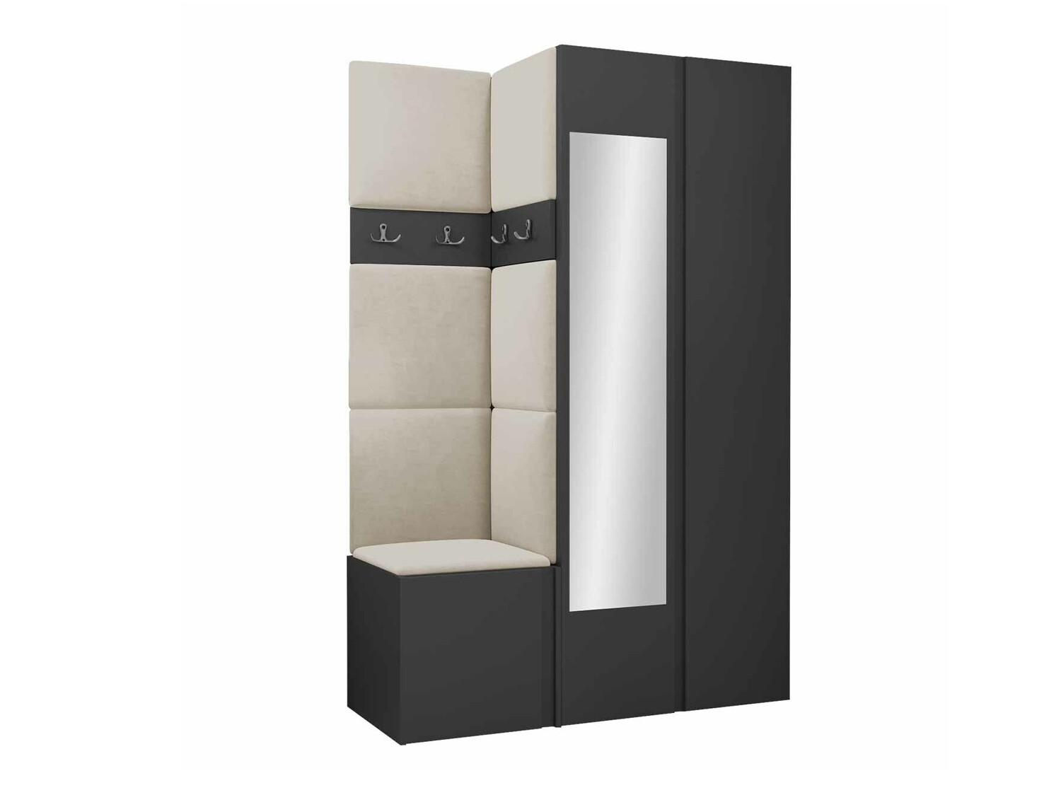 Set za hodnik Pinis XXVI (Grafit)