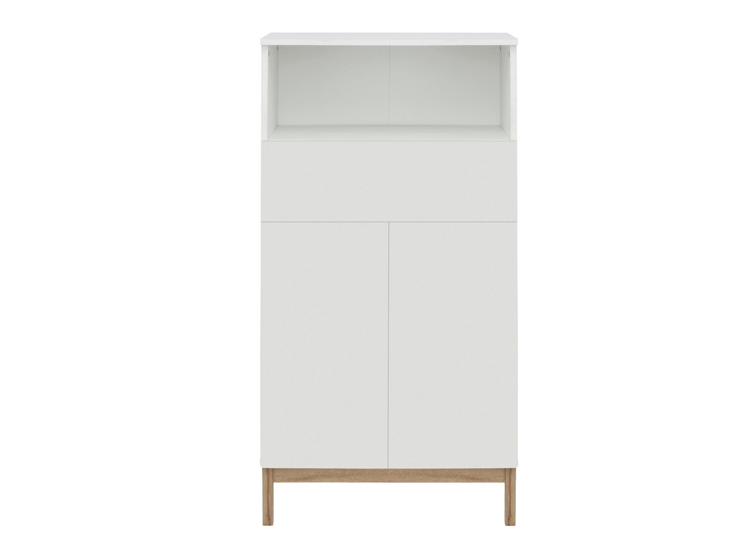 Samostojeći kupaonski ormarić Tolcami 104 (Bijela + Hrast)