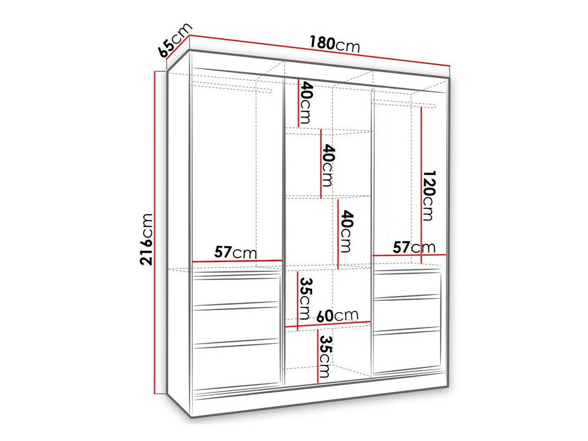 Ormar Toledo 120 (Bijela)