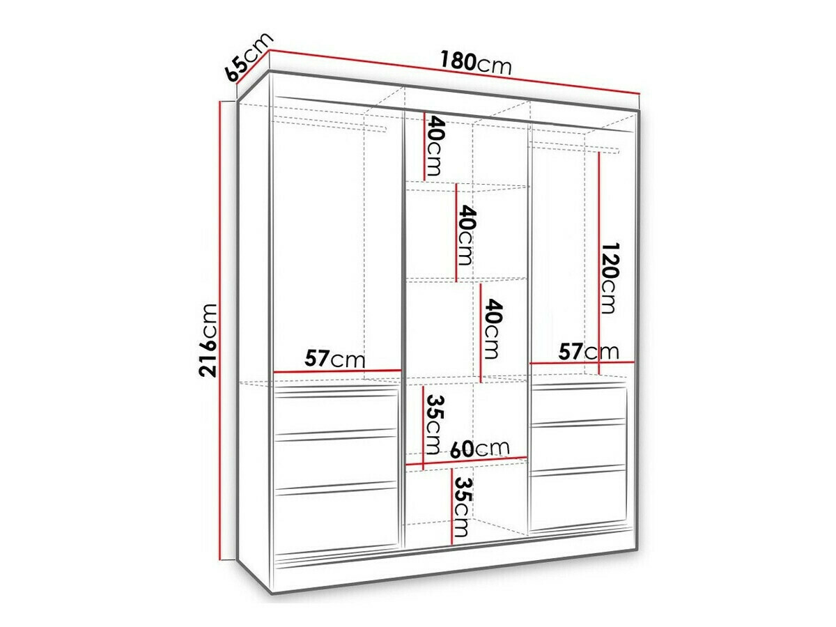 Ormar Toledo 120 (Hrast Lefkas + Crna)