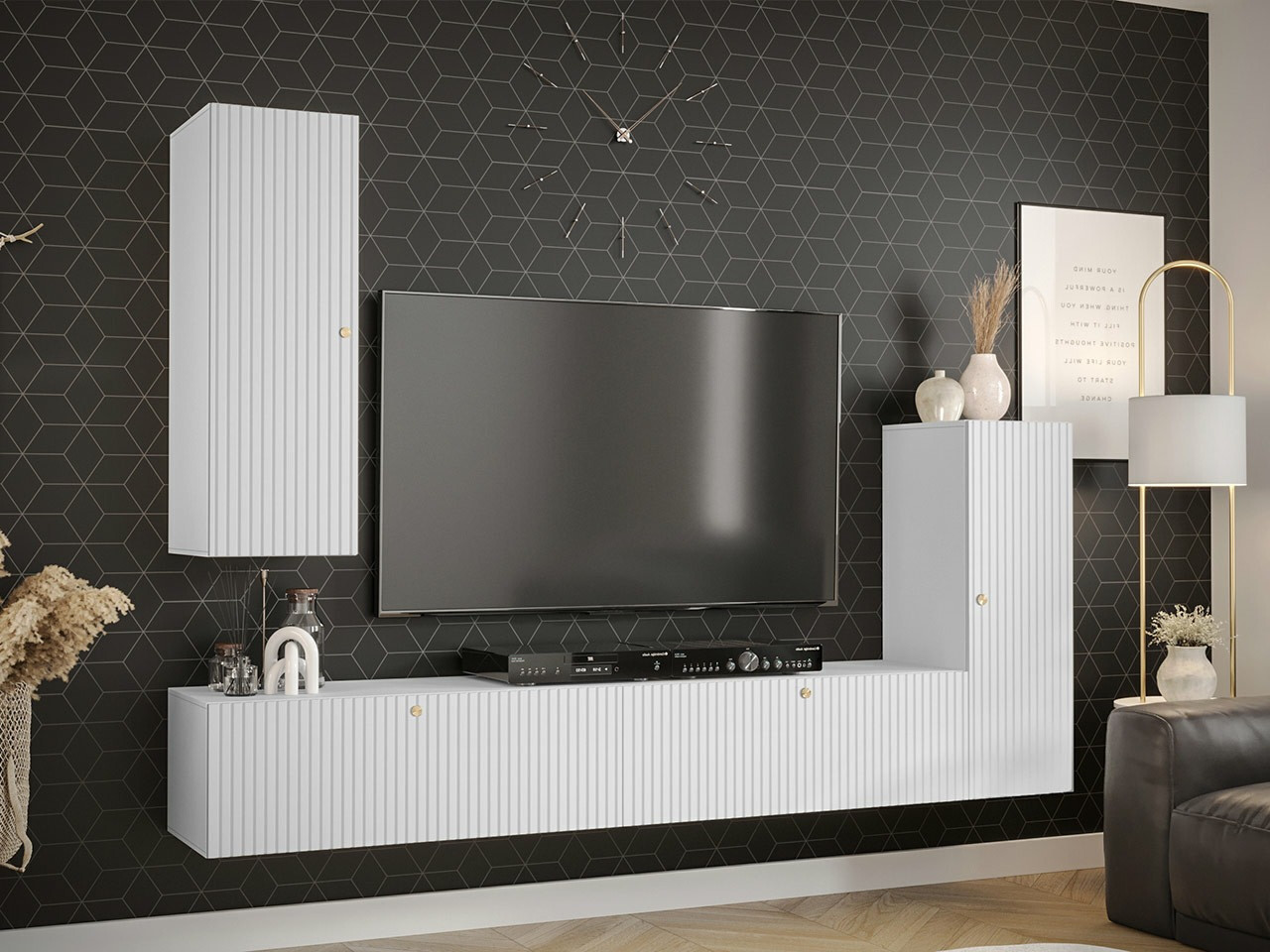 Set za dnevni boravak Elblaru 107 (Bijela)