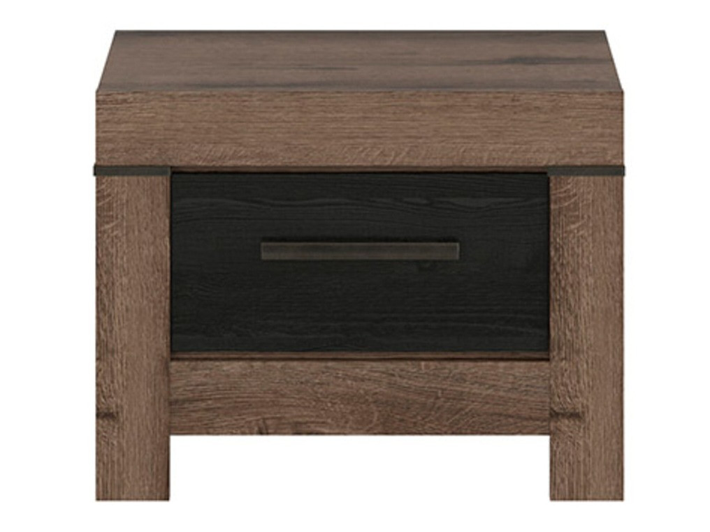 Noćni ormarić Dunfelu 109 (Hrast Monastery + crni hrast)