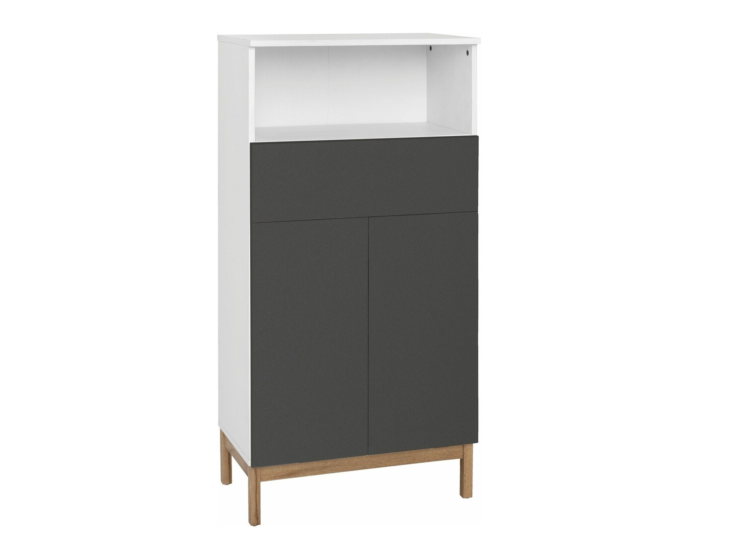 Samostojeći kupaonski ormarić Tolcami 104 (Bijela + Antracit)