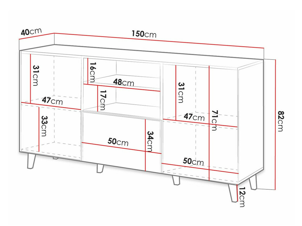 Komoda Remeta 109 (Hrast Wotan)
