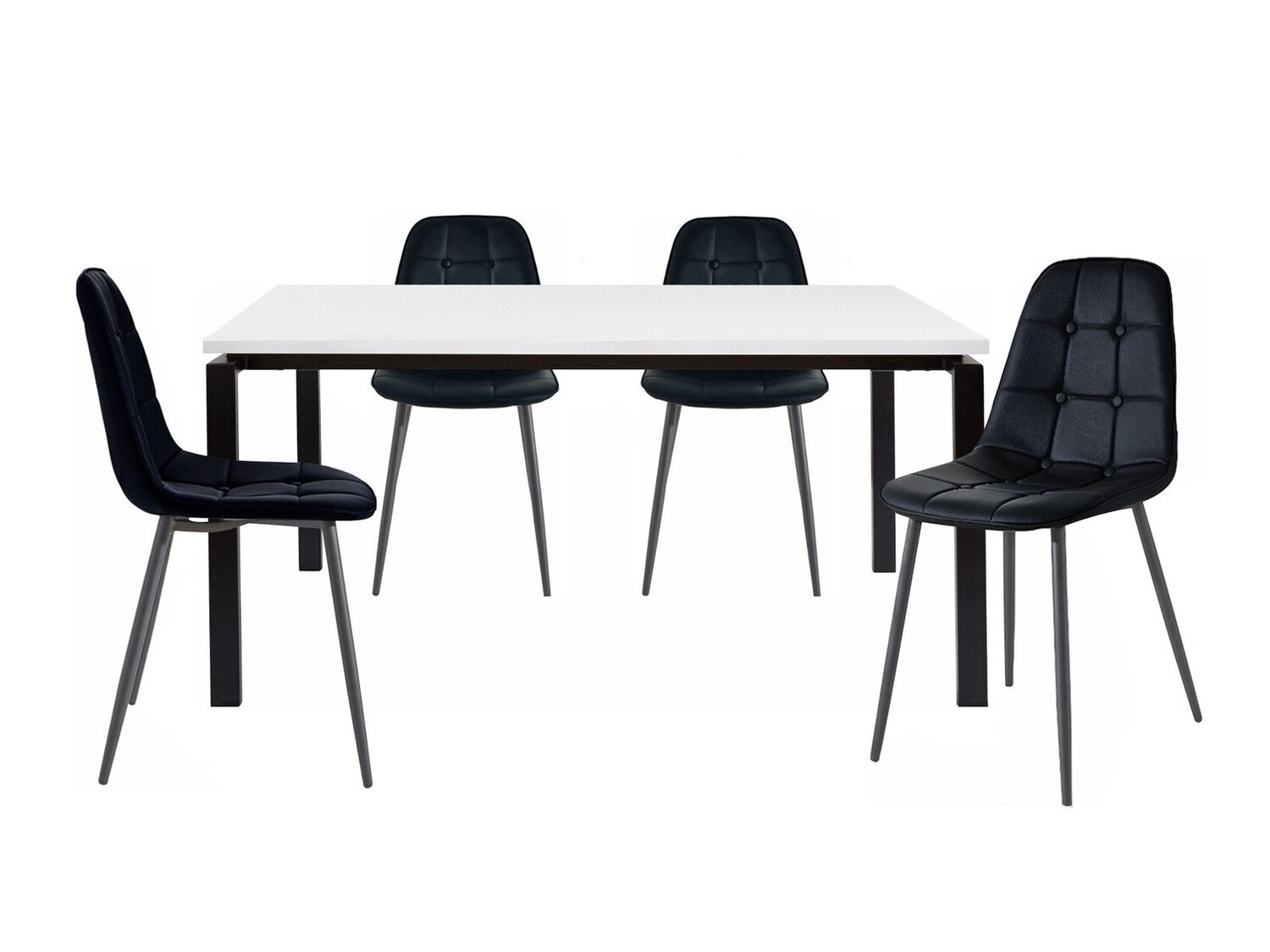 Blagovaonski set Denton 275 (Bijela + Crna)