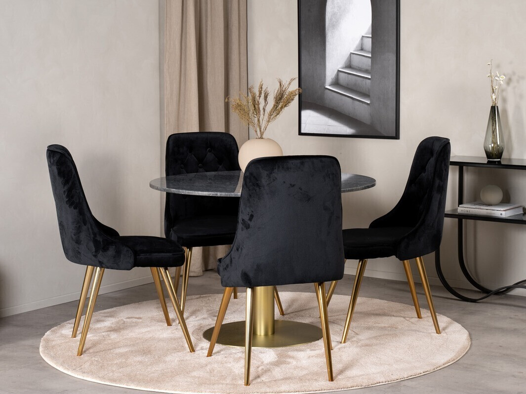 Blagovaonski set Dallas 370 (Crna + Zlatna)