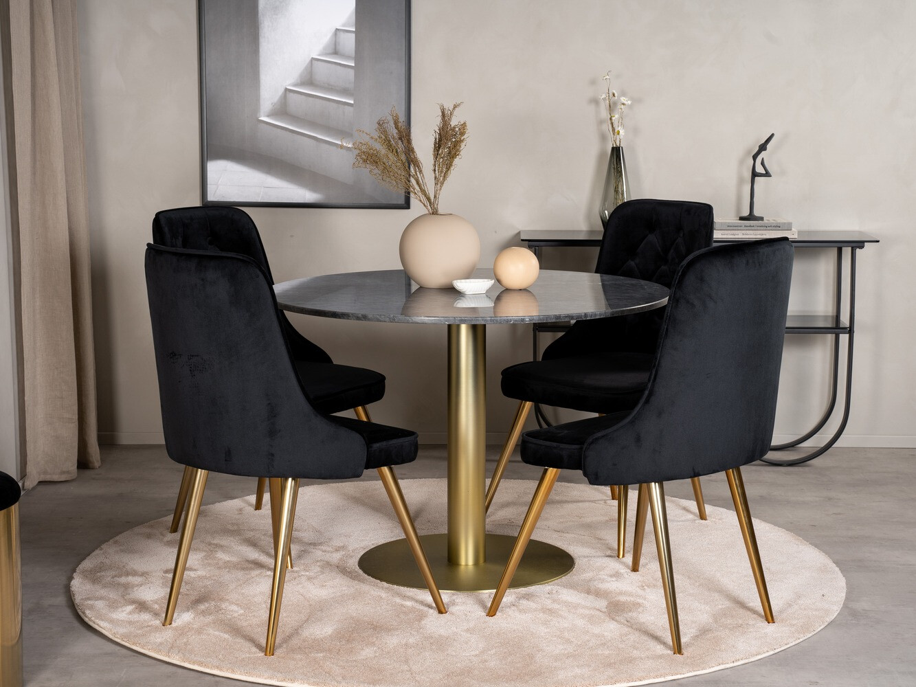 Blagovaonski set Dallas 370 (Crna + Zlatna)