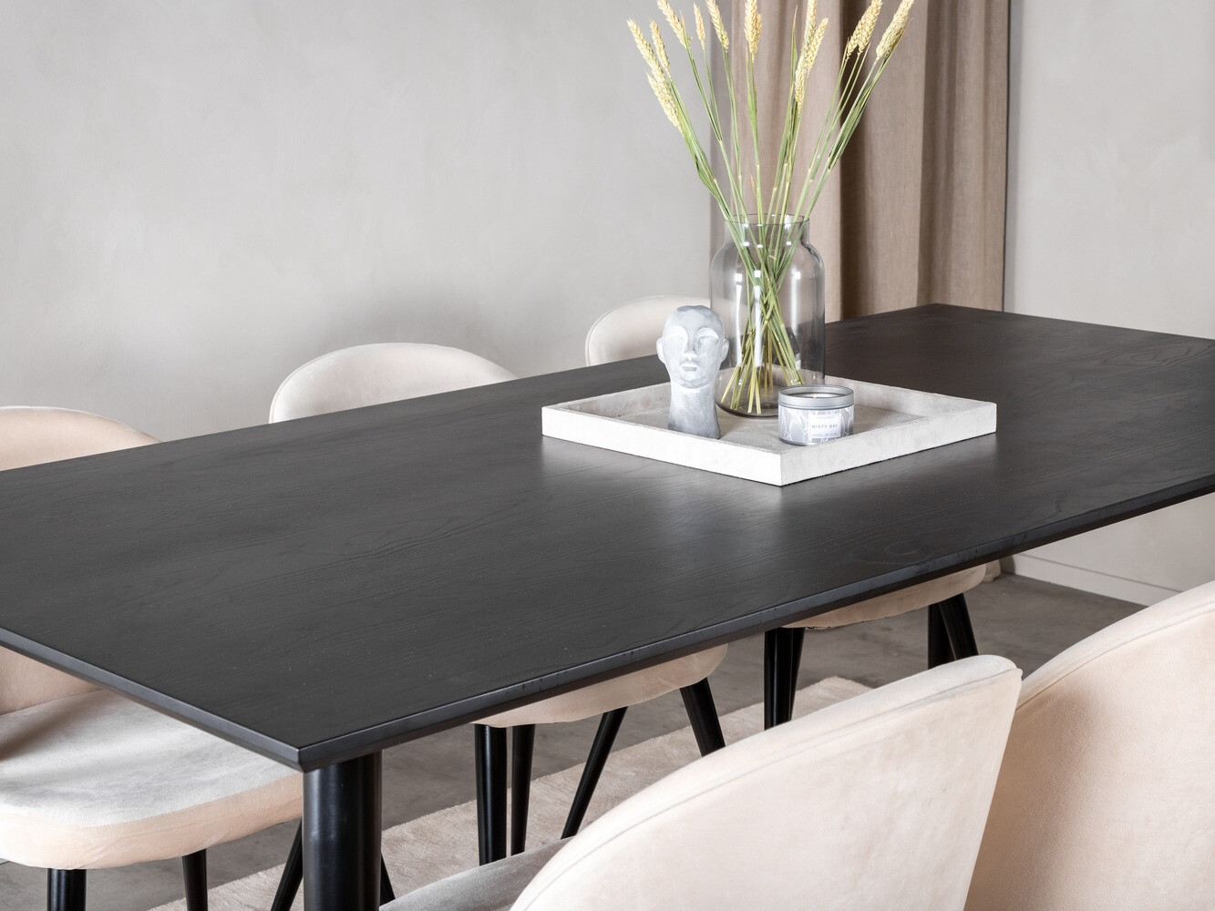 Blagovaonski set Dallas 1335 (Bež + Crna)