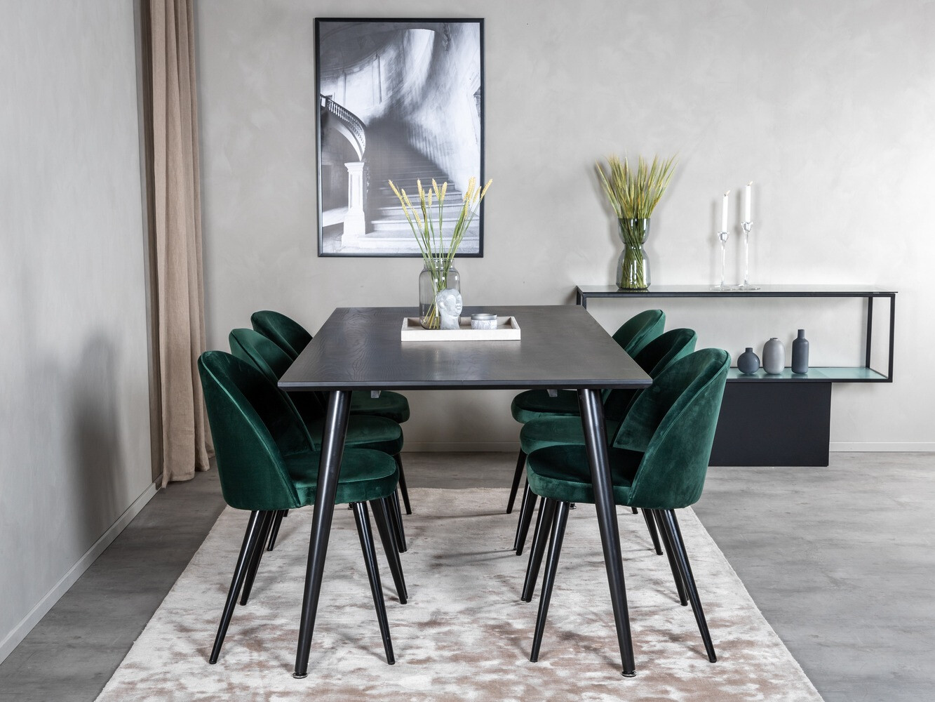 Blagovaonski set Dallas 1335 (Zelena + Crna)