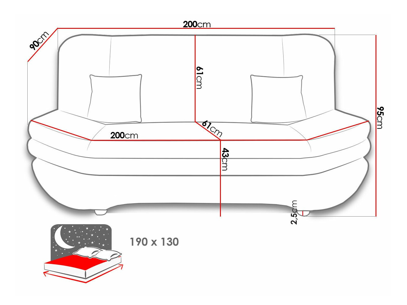 Kauč na razvlačenje Comfivo 234 (Zetta 291 + Zetta 294)