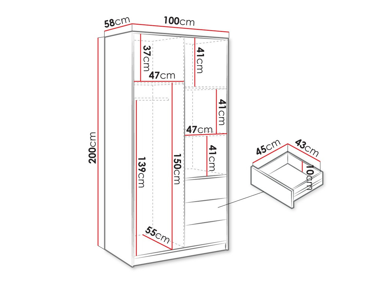 Ormar Collis III (Bijela)