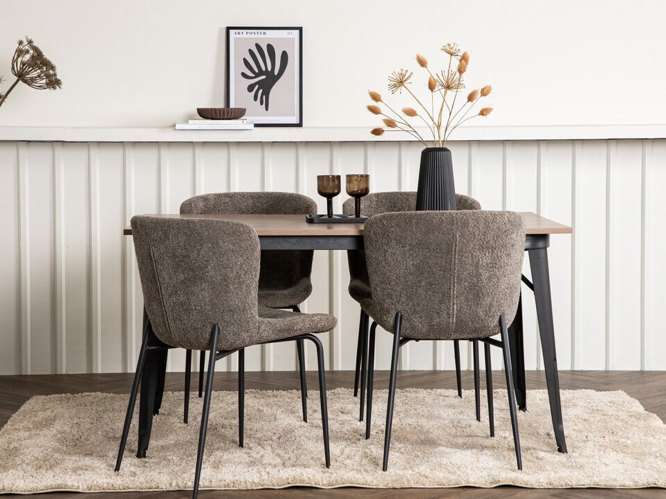 Blagovaonski set Dallas 3363 (Smeđa + Crna)