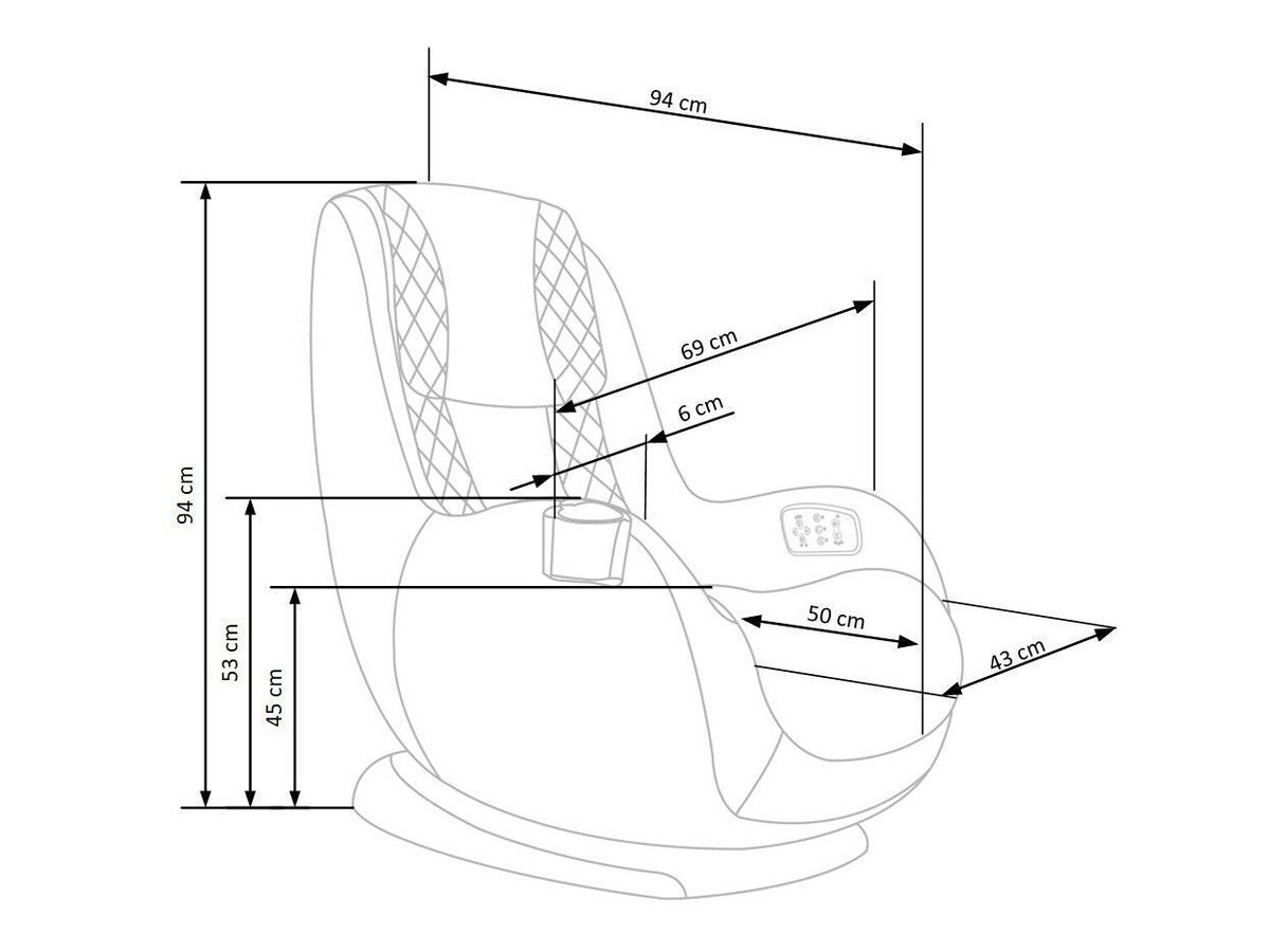 Podesiva fotelja Houston 849 (Siva)