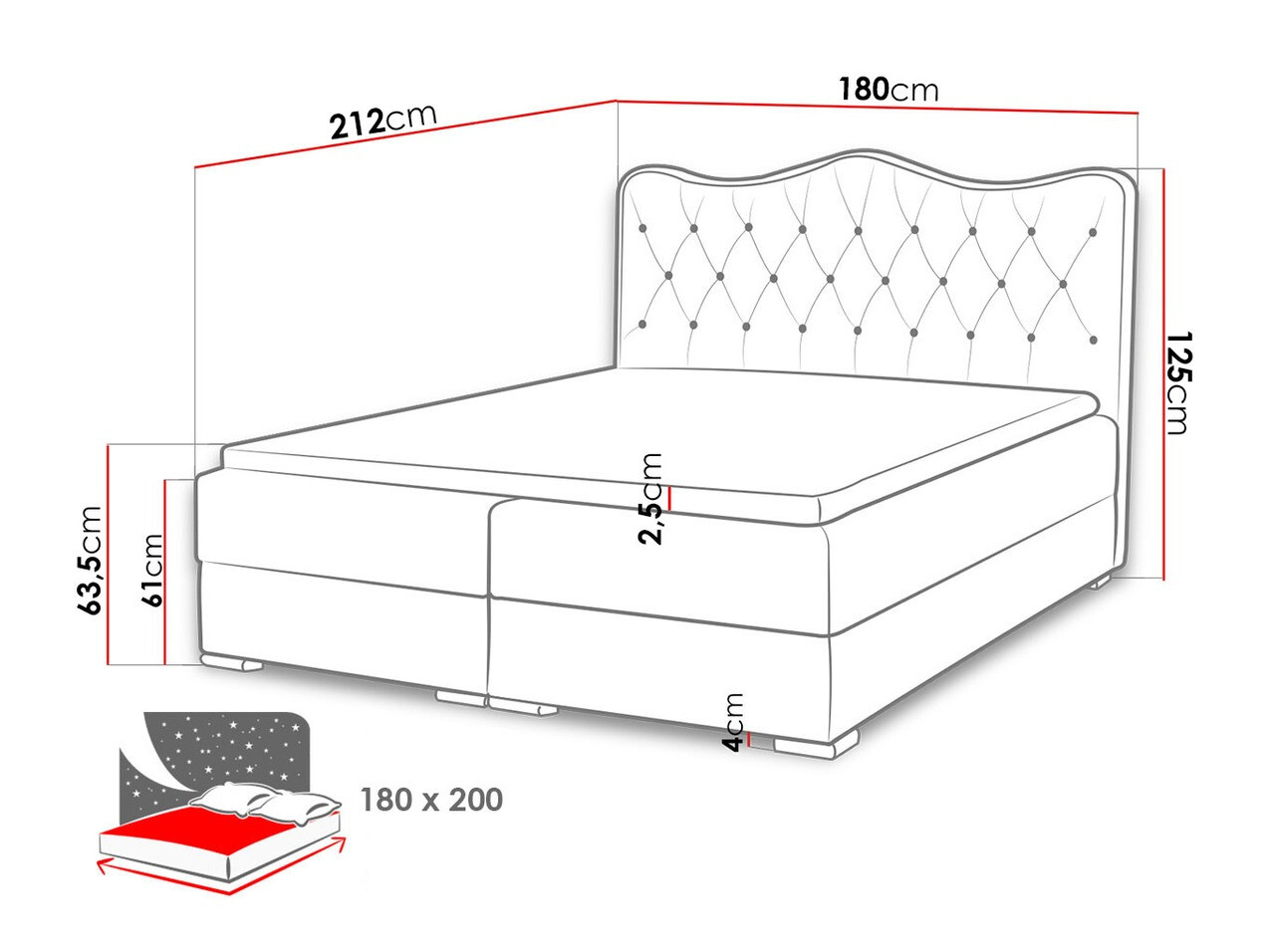 Boxspring krevet Tectum I