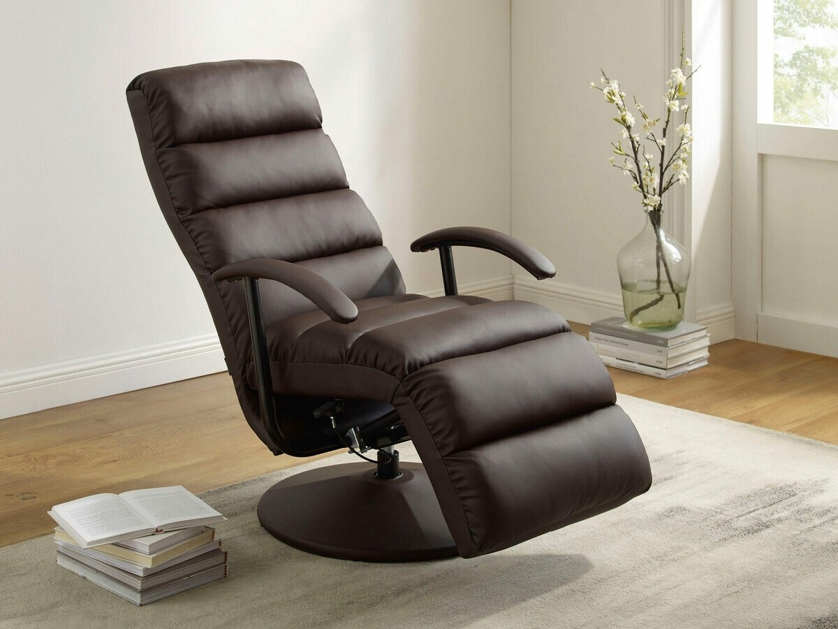 Podesiva fotelja Denton 588 (Tamno smeđa)