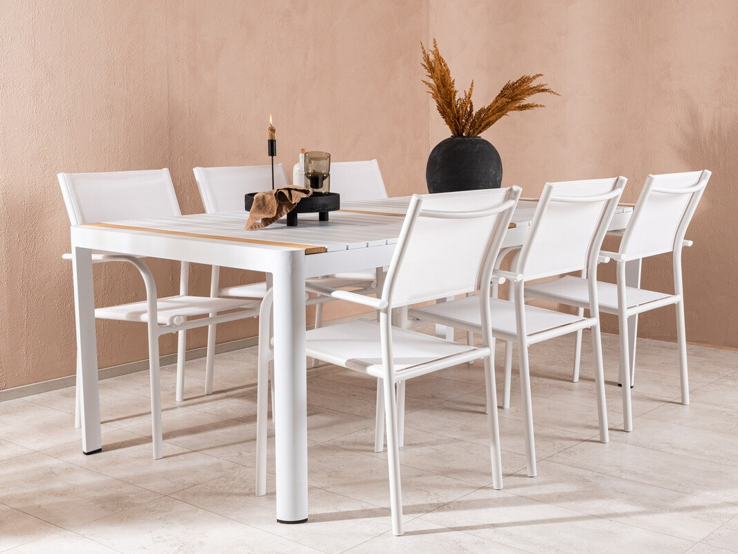 Vrtni stol Dallas 2834 (Bijela + Smeđa)